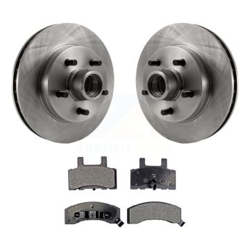 Front Disc Brake Rotors Hub Assembly & Ceramic Pad Kit For Chevrolet Tahoe C1500 Suburban K8T-100709