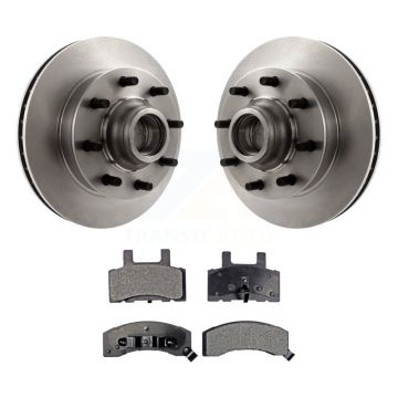Front Brake Rotor Ceramic Pad Kit For Chevrolet GMC C2500 Express 3500 Tahoe C3500 Savana K8T-100710