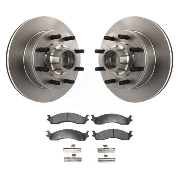 Front Brake Rotor & Ceramic Pad Kit For Ford F-250 F-350 E-350 Econoline Super Duty E-250 K8T-100721
