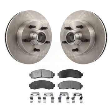 Front Brake Rotors Ceramic Pad Kit For Mazda B3000 B2300 B4000 With 10.25" Diameter Rotor K8T-100733