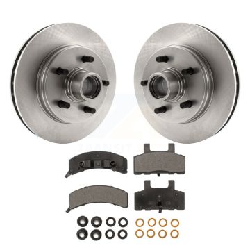 Front Disc Brake Rotors Hub Assembly And Ceramic Pad Kit For C1500 Chevrolet GMC Suburban K8T-100764
