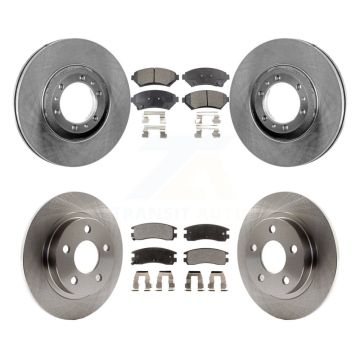 Front Rear Brake Rotor And Ceramic Pad Kit For 2000-2005 Buick LeSabre Pontiac Bonneville K8T-100767