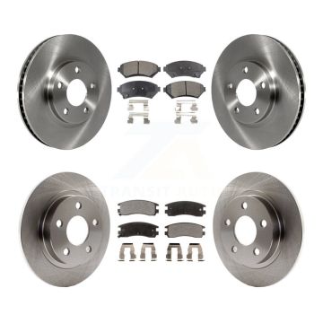 Front Rear Brake Rotors & Ceramic Pad Kit For Buick LeSabre Pontiac Bonneville Oldsmobile K8T-100770