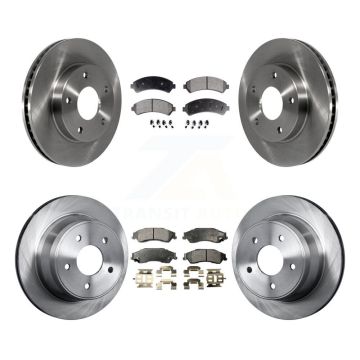 Front Rear Brake Rotors & Ceramic Pad Kit For Chevrolet GMC Blazer S10 Jimmy Sonoma Isuzu K8T-100772