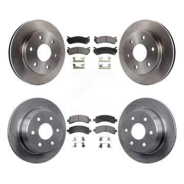 Front Rear Disc Brake Rotors And Ceramic Pads Kit For Chevrolet Avalanche 1500 K8T-100779