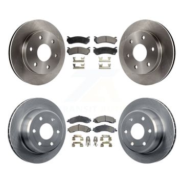 Front Rear Brake Rotors Ceramic Pad Kit For Chevrolet GMC Silverado 1500 Sierra Avalanche K8T-100781