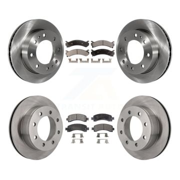 Front Rear Disc Brake Rotors And Ceramic Pads Kit For GMC Savana 2500 Chevrolet Express K8T-100787