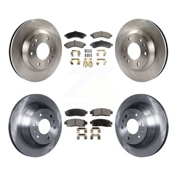 Front Rear Brake Rotor And Ceramic Pad Kit For GMC Envoy Chevrolet Trailblazer Oldsmobile K8T-100796