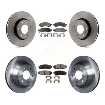 Front Rear Brake Rotor & Ceramic Pad Kit For Chevrolet Trailblazer GMC Envoy XL EXT Buick K8T-100797