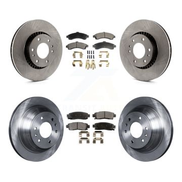 Front Rear Brake Rotor Ceramic Pad Kit For Chevrolet GMC Trailblazer Envoy XL EXT SSR XUV K8T-100798