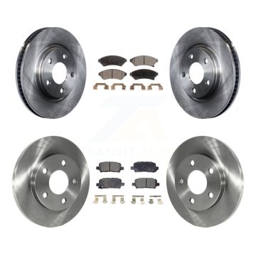 Front Rear Disc Brake Rotors Ceramic Pad Kit For Buick LaCrosse Pontiac Grand Prix Allure K8T-100808
