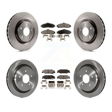 Front Rear Disc Brake Rotors And Ceramic Pads Kit For Chevrolet Corvette Cadillac XLR K8T-100811