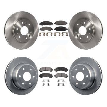 Front Rear Brake Rotors & Ceramic Pad Kit For 2009-2014 Chevrolet Express 1500 GMC Savana K8T-100819