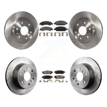 Front Rear Brake Rotor & Ceramic Pad Kit For GMC Sierra 1500 Chevrolet Silverado Tahoe XL K8T-100821