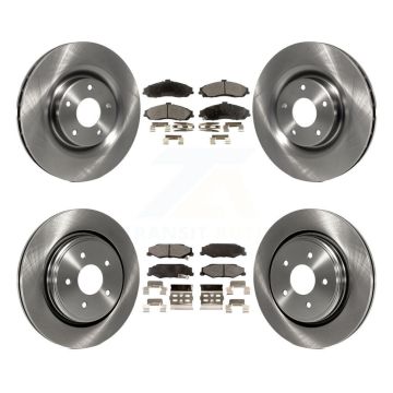 Front Rear Disc Brake Rotors And Ceramic Pads Kit For Chevrolet Corvette Cadillac XLR K8T-100825