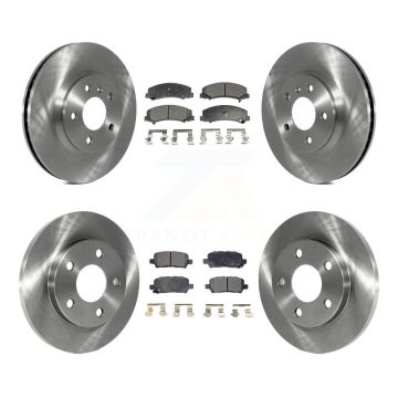 Front Rear Disc Brake Rotors And Ceramic Pads Kit For Chevrolet Impala Limited K8T-100832