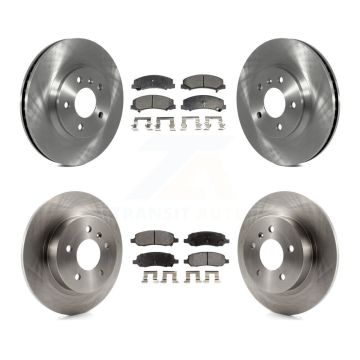 Front Rear Disc Brake Rotors And Ceramic Pads Kit For Buick Lucerne K8T-100833