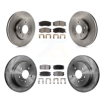 Front Rear Brake Rotor & Ceramic Pad Kit For Chevrolet Equinox Pontiac Torrent Saturn Vue K8T-100838