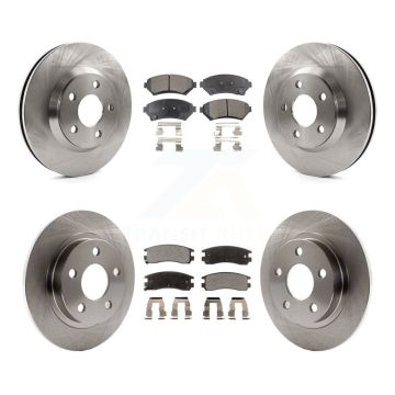 Front Rear Brake Rotor & Ceramic Pad Kit For Buick LeSabre Pontiac Bonneville Park Avenue K8T-100840