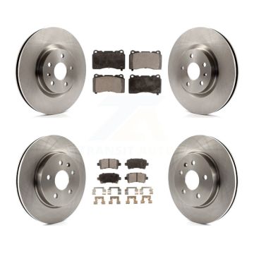 Front Rear Disc Brake Rotors And Ceramic Pads Kit For Cadillac XTS K8T-100843
