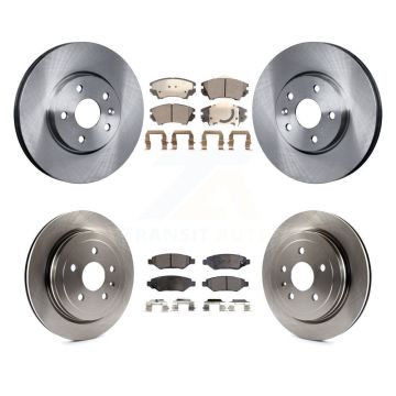 Front Rear Disc Brake Rotors And Ceramic Pads Kit For 2010-2015 Chevrolet Camaro LT LS K8T-100861