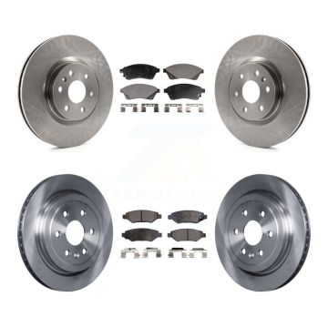 Front Rear Disc Brake Rotors And Ceramic Pads Kit For Cadillac SRX Saab 9-4X K8T-100867