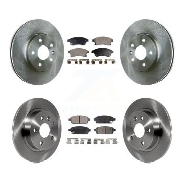 Front Rear Disc Brake Rotors And Ceramic Pads Kit For Chevrolet Cruze Sonic Limited K8T-100868