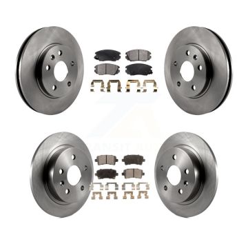 Front Rear Disc Brake Rotors And Ceramic Pads Kit For Chevrolet Malibu Limited K8T-100872