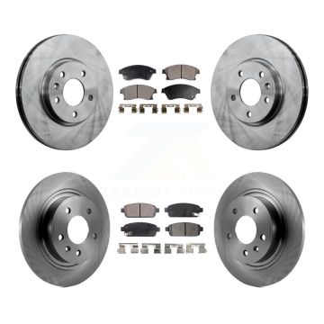 Front Rear Disc Brake Rotors And Ceramic Pads Kit For 2012-2013 Buick Verano K8T-100877