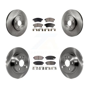 Front Rear Disc Brake Rotors And Ceramic Pads Kit For 2013-2014 Chevrolet Sonic RS K8T-100879