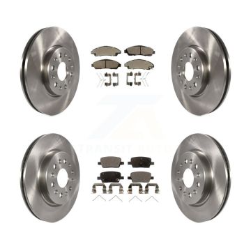 Front Rear Brake Rotors & Ceramic Pad Kit For Chevrolet Traverse GMC Acadia Buick Enclave K8T-100882