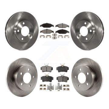 Front Rear Disc Brake Rotors And Ceramic Pads Kit For Ford Mustang K8T-100885