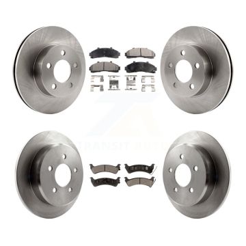 Front Rear Disc Brake Rotors Ceramic Pad Kit For 2001 Ford Explorer AWD 4WD From 01 02 K8T-100888