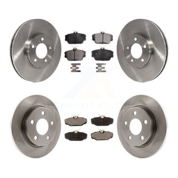 Front Rear Brake Rotors Ceramic Pad Kit For Ford Taurus Lincoln Continental Mercury Sable K8T-100899