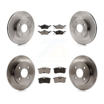Front Rear Disc Brake Rotors And Ceramic Pads Kit For Ford Focus K8T-100903