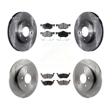 Front Rear Disc Brake Rotors And Ceramic Pads Kit For 2005-2006 Mazda Tribute 2.3L K8T-100911