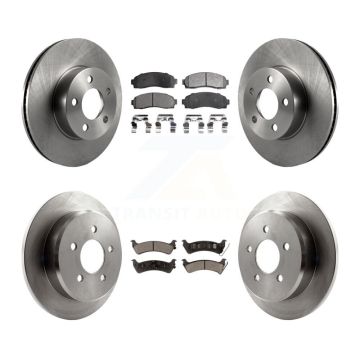 Front Rear Disc Brake Rotors And Ceramic Pads Kit For Ford Explorer Sport Trac 4WD K8T-100912