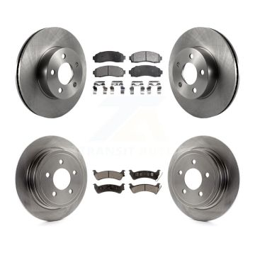 Front Rear Disc Brake Rotors And Ceramic Pads Kit For Ford Explorer Sport Trac 4WD K8T-100914