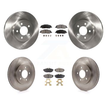 Front Rear Disc Brake Rotors And Ceramic Pads Kit For 2009 Ford Mustang Bullitt K8T-100916