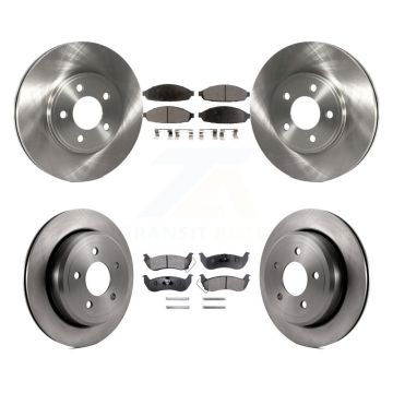 Front Rear Disc Brake Rotor Ceramic Pad Kit For Ford Crown Victoria Mercury Grand Marquis K8T-100920