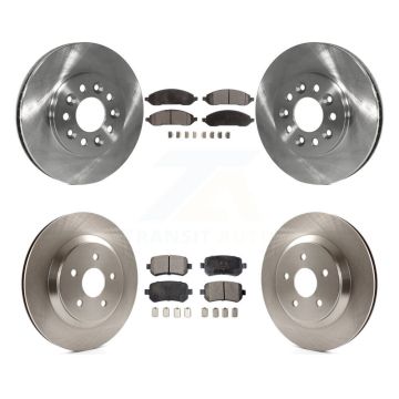 Front Rear Disc Brake Rotors Ceramic Pad Kit For 2004-2007 Ford Freestar Mercury Monterey K8T-100923