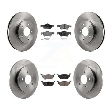 Front Rear Disc Brake Rotor Ceramic Pad Kit For Ford Escape Mazda Tribute Mercury Mariner K8T-100924