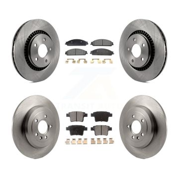 Front Rear Brake Rotor & Ceramic Pad Kit For Ford Five Hundred Freestyle Taurus X Mercury K8T-100931