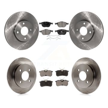 Front Rear Disc Brake Rotor And Ceramic Pad Kit For 2005-2007 Ford Focus rear brakes K8T-100937