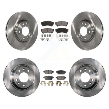 Front Rear Brake Rotor Ceramic Pad Kit For Ford Fusion Mazda 6 Lincoln MKZ Zephyr Mercury K8T-100945