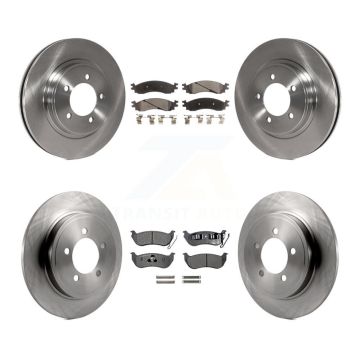 Front Rear Brake Rotor & Ceramic Pad Kit For Ford Explorer Sport Trac Mercury Mountaineer K8T-100946