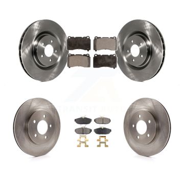 Front Rear Disc Brake Rotors And Ceramic Pads Kit For Ford Mustang K8T-100947