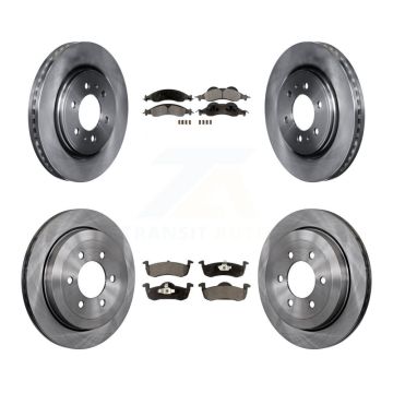 Front Rear Brake Rotors & Ceramic Pad Kit For 2007-2009 Ford Expedition Lincoln Navigator K8T-100950