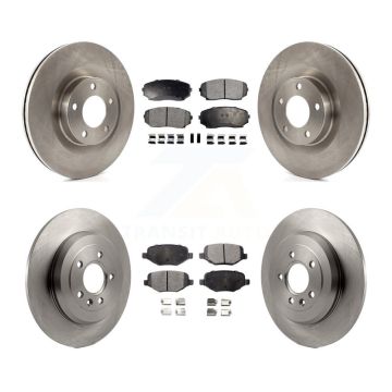 Front Rear Disc Brake Rotors And Ceramic Pads Kit For Ford Edge Lincoln MKX K8T-100955