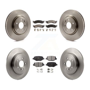 Front Rear Disc Brake Rotors And Ceramic Pads Kit For 2010-2012 Ford Taurus SHO K8T-100961